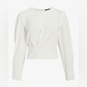 Express Strong Shoulder Cream Top